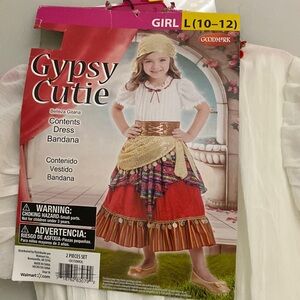 Goodmark New! Girls Gypsy Cutie Halloween Costume size L 10-12